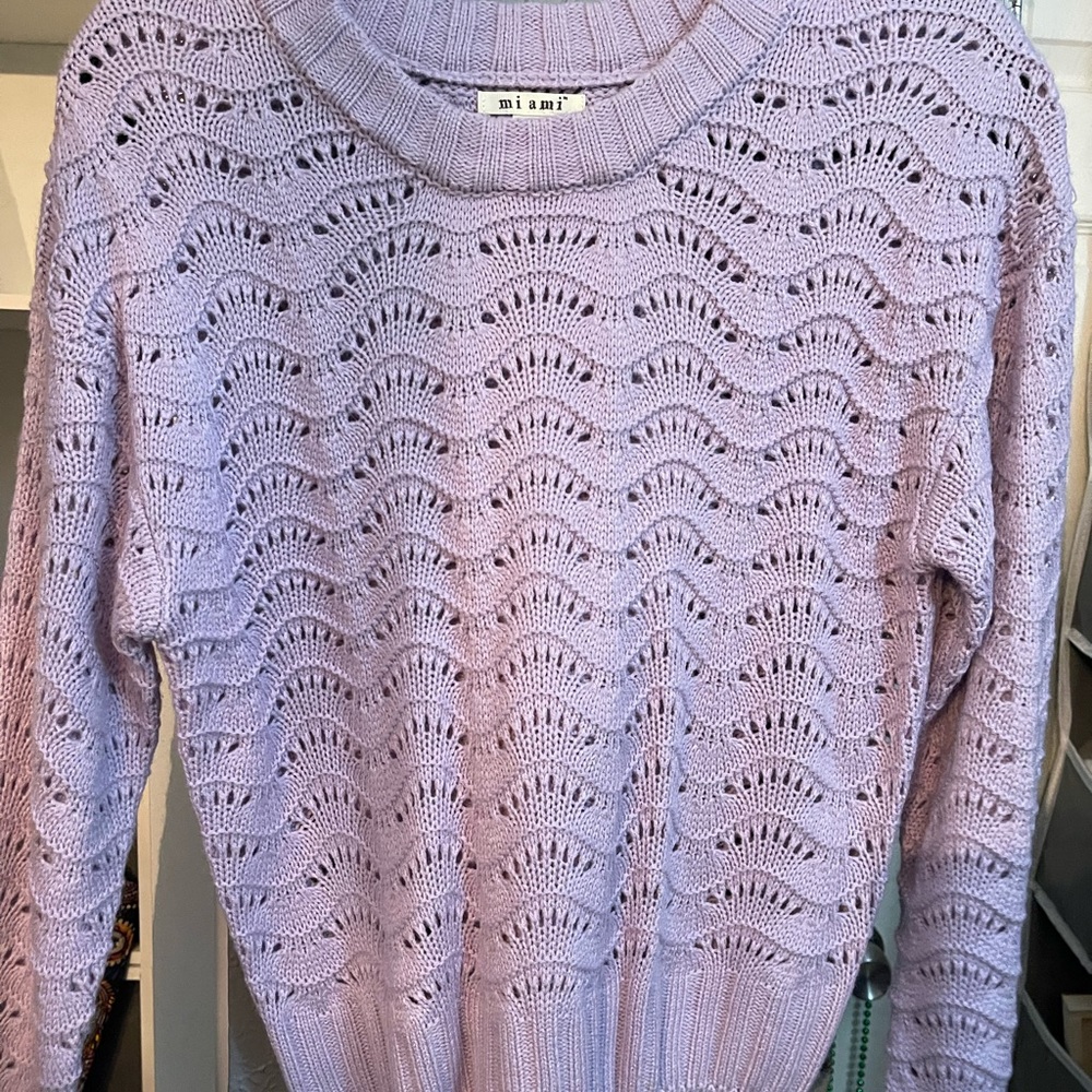 Lilac sweater from Francesca’s